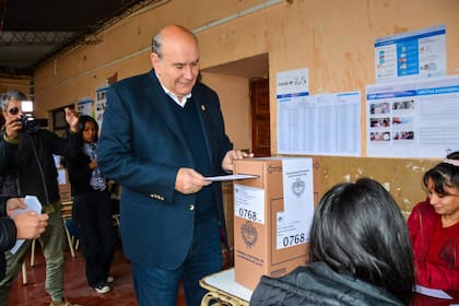 Votó Rubén Rivarola, el candidato del Frente Justicialista en Jujuy