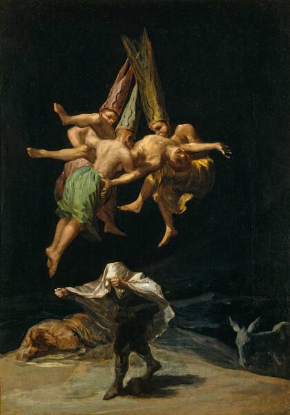 Vuelo de brujas de Francisco de Goya - Museo Nacional del Prado.