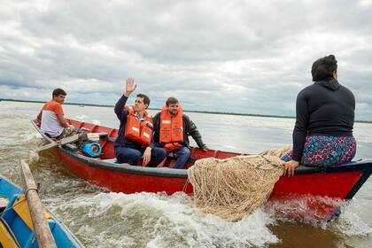 Wado de Pedro y Juan Grabois, en una visita a Corrientes