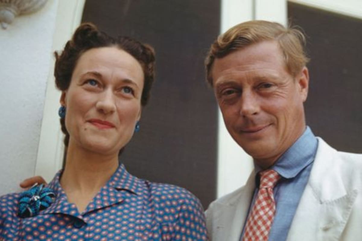 Wallis Sinpson y Eduardo VIII, quien abdicó al trono en diciembre de 1936 (FOT0: GETTY)