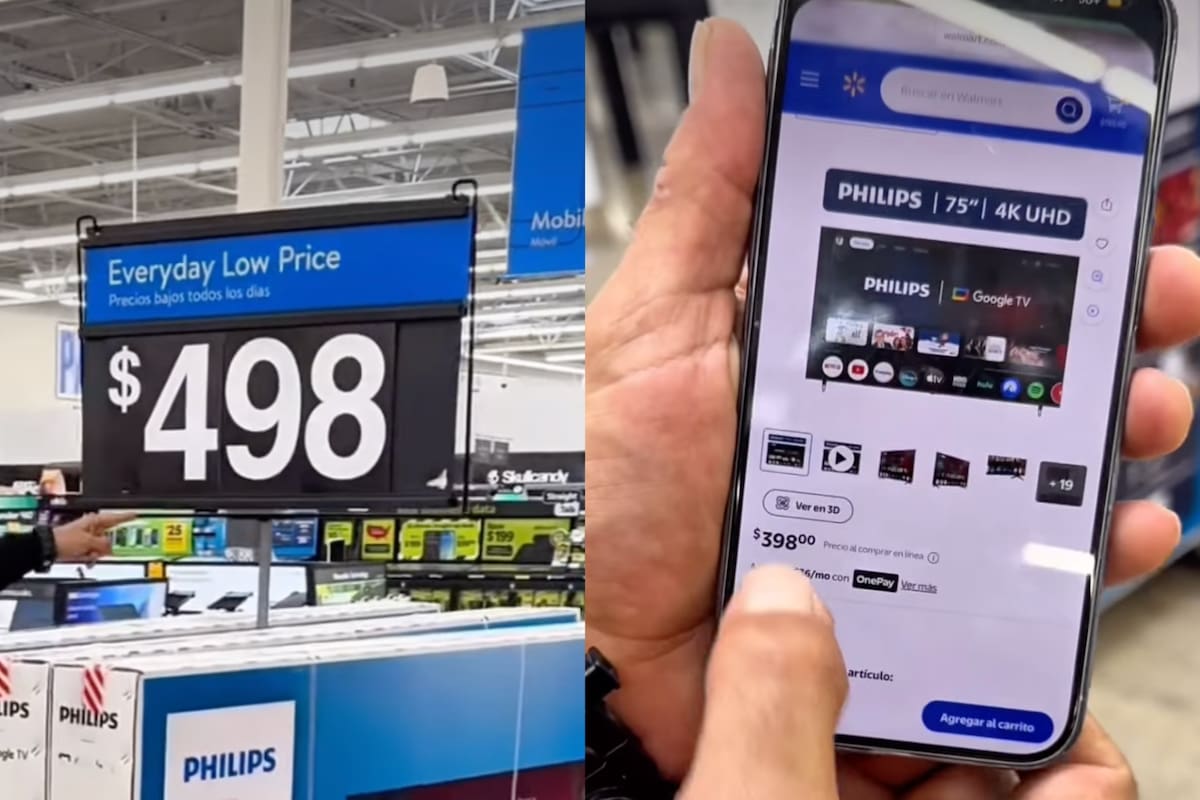 Walmart lanzó un remate especial de televisores disponible solo para compras online en su sección Clearance