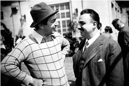 Walt Disney y Dante Quinterno, juntos en Buenos Aires, en 1942; pero la relación era anterior