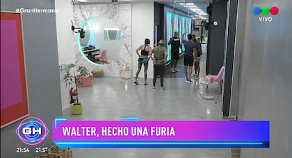 Walter estalló en insultos en medio del conflicto