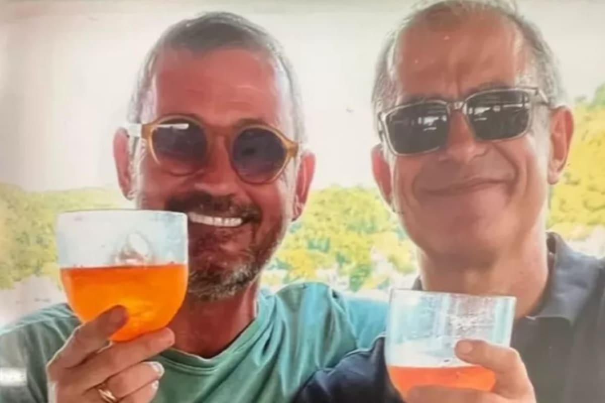 Walter Henri Maximillen Biot (izq), la víctima, y su marido, el diplomático Uwe Herbert Hahn (der)