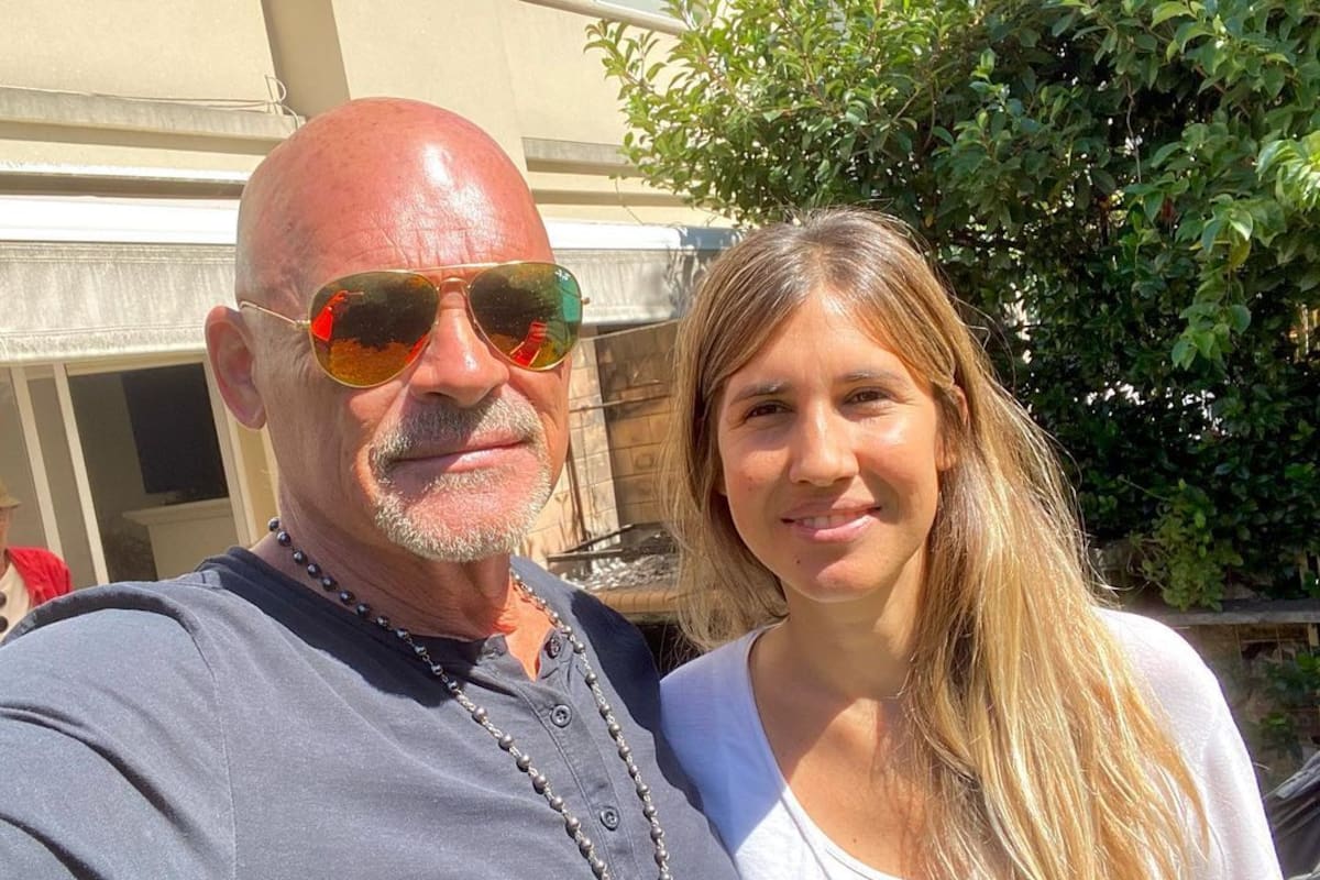 Walter Santiago "Alfa" y su única hija Ángeles Santiago