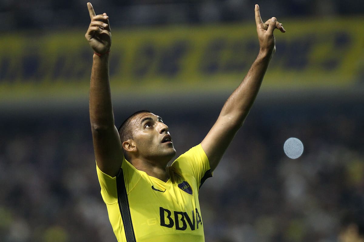 Wanchope Ábila, feliz en Boca