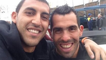 Wanchope (ya en Boca) y Tevez (otro que podría llegar), juntos