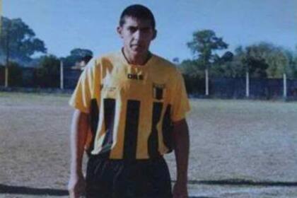 Wanchope con la casaca de Unión Florida, su primer club