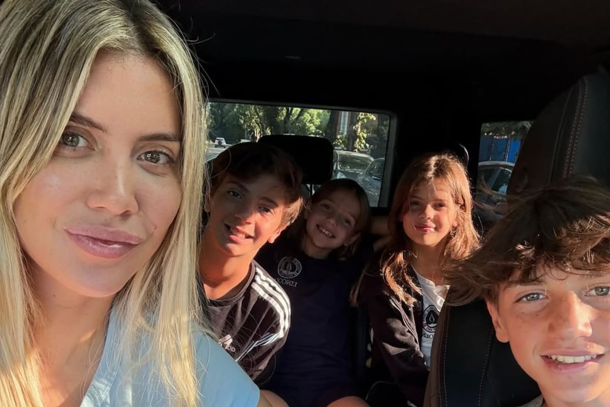 Wanda Nara celebró el Día de la Madre rodeada de sus hijos