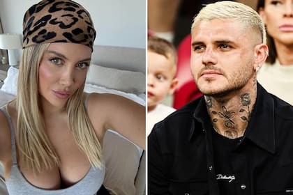 Wanda Nara chicaneó al futbolista en su cuenta de Instagram (Foto: Instagram @wanda_nara y @mauroicardi)