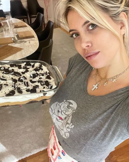 Wanda Nara cocina para su familia y suele mostrar sus creaciones culinarias en las redes sociales