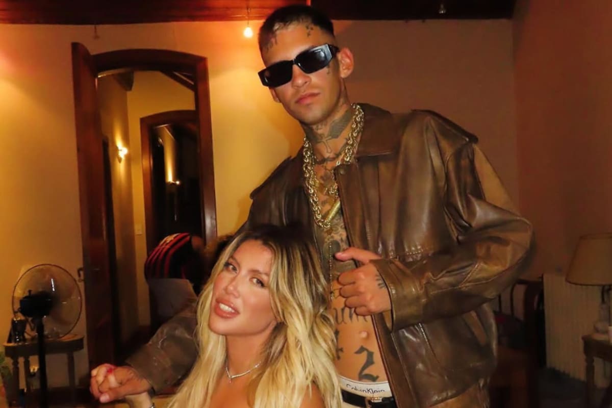 Wanda Nara compartió con sus seguidores el romántico mensaje que le dedicó L-Gante (Foto: Instagram @wanda_nara)