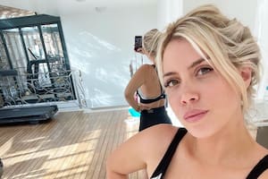 Wanda Nara compartió fotos en Instagram para mostrar el gimnasio que se armó en una de las habitaciones de su casa de París.