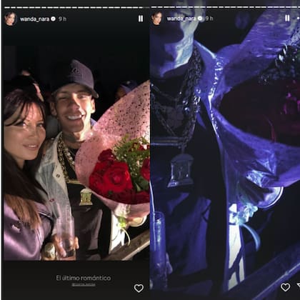 Wanda Nara compartió imágenes de su salida nocturna con L-Gante (Foto: Instagram @wanda_nara)