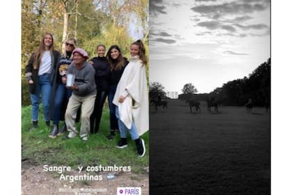 Wanda Nara compartió varios momentos entre amistades y familia de su jornada campestre.