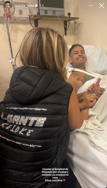 Wanda Nara contó que L-Gante recibió el alta y que "está bien" tras el accidente (Foto: Instagram @wanda_nara)