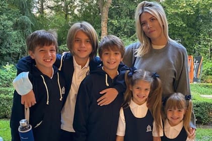 Wanda Nara describió en su cuenta de Instagram cómo se sentían sus hijos con el regreso a las aulas en Francia.