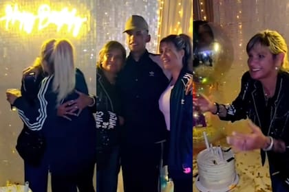 Wanda Nara dijo presente en el cumpleaños de Claudia Valenzuela, la madre de L-Gante (Foto: Captura de video / Instagram @luisperdomo)
