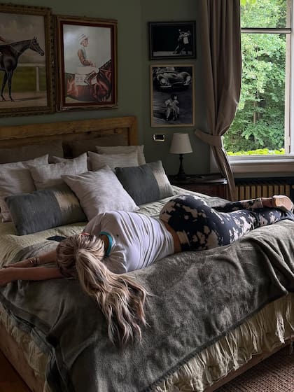 Wanda Nara en la habitación matrimonial