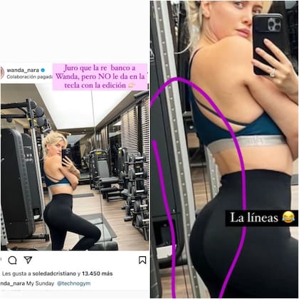 Wanda Nara enfrentó múltiples críticas por editar su cuerpo en las fotos