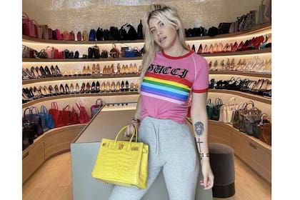 Wanda Nara es fanática de Hermès: prueba de ello es su enorme colección de carteras