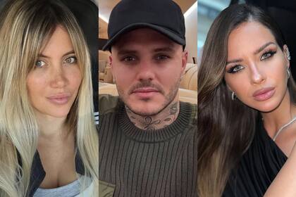Wanda Nara expuso detalles de las intenciones de Mauro Icardi con La China Suárez (Foto: Instagram @wanda_nara / @mauroicardi / @sangrejaponesa)