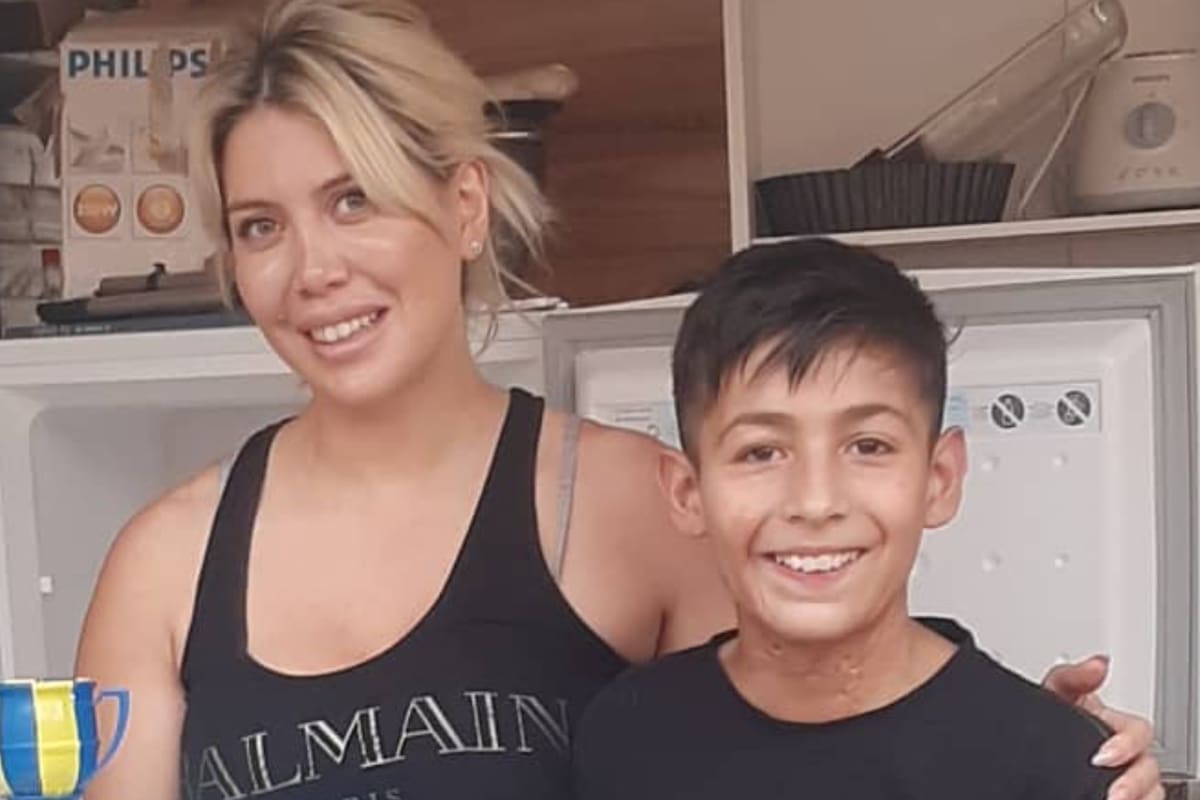 Wanda Nara junto a Joaquín Nahuel