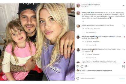 Wanda Nara le dedicó un sentido posteo a su hija Isabella por su cumpleaños número cinco
