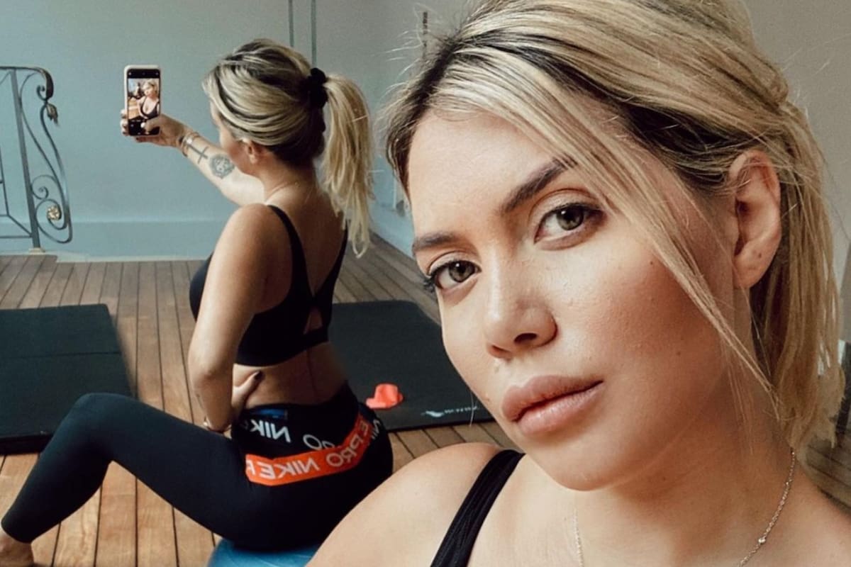 Wanda Nara levantó la temperatura en las redes con una picante foto desde el baño de su casa en París (Instagram)