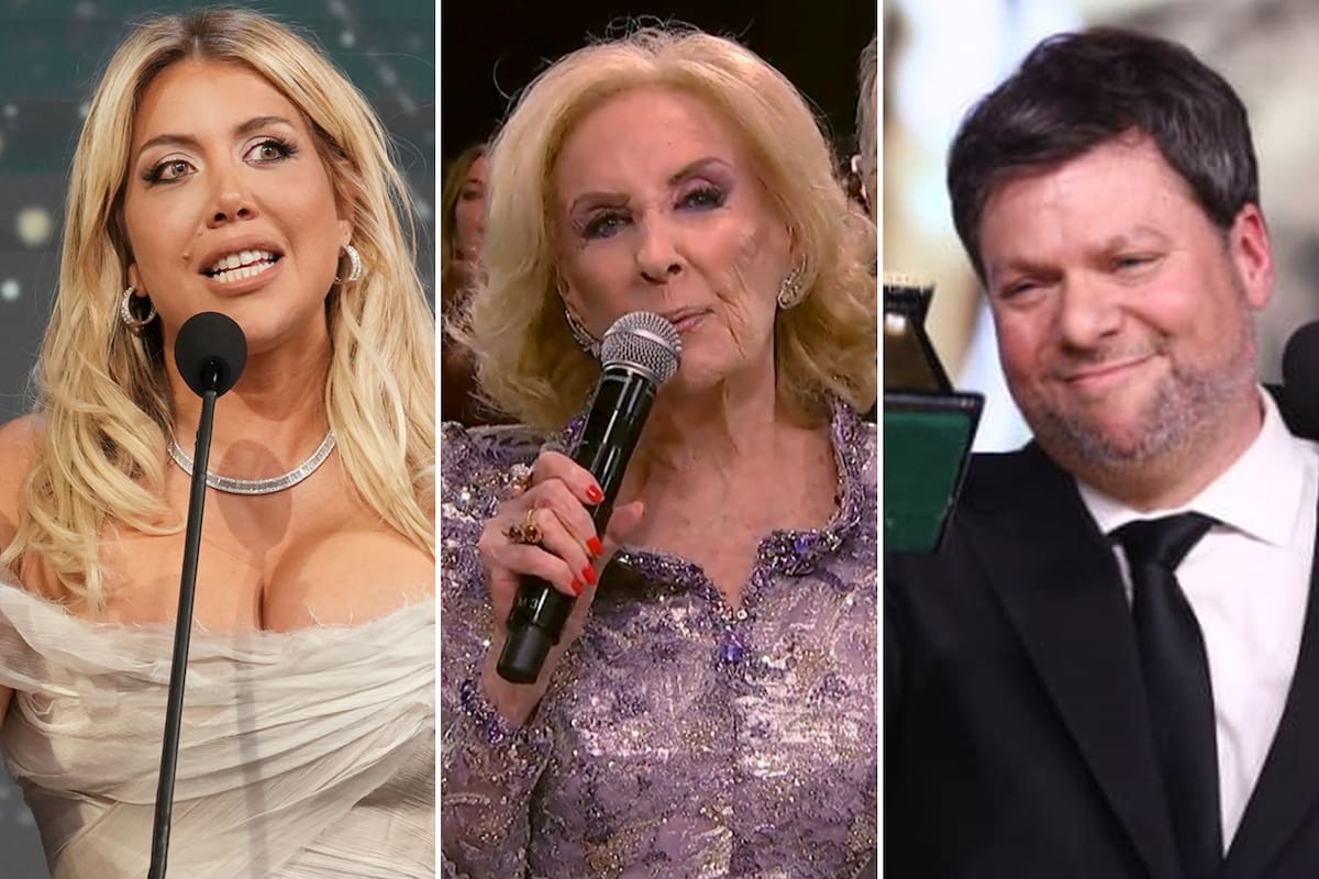 Wanda Nara, Mirtha Legrand y Guido Kaczka se destacaron en las búsquedas durante la ceremonia de premiación