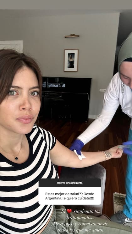 Wanda Nara mostró cómo va su tratamiento en Turquía