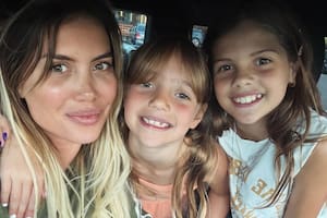 Wanda Nara mostró el especial reencuentro que vivió junto a sus hijas y revolucionó las redes (Foto: Instagram @wanda_nara)