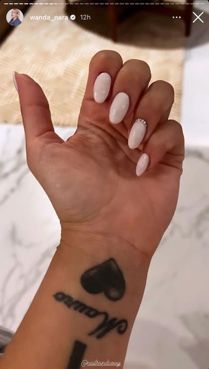 Wanda Nara mostró el tatuaje que tiene en honor a Mauro Icardi (Foto: Instagram @wanda_nara)
