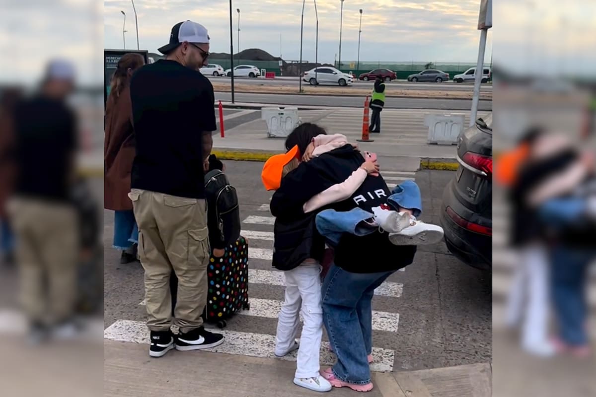 Wanda Nara mostró el tierno encuentro con sus hijas, pero su particular saludo con Mauro Icardi se robó la atención