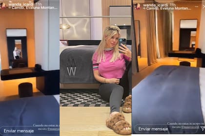 Wanda Nara mostró su habitación y la vista que tiene de la ciudad de Milán