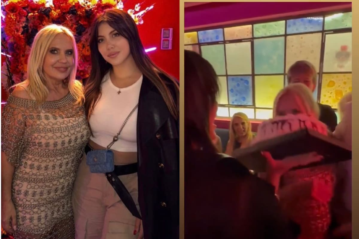 Wanda Nara protagonizó un blooper en el cumpleaños de su mamá