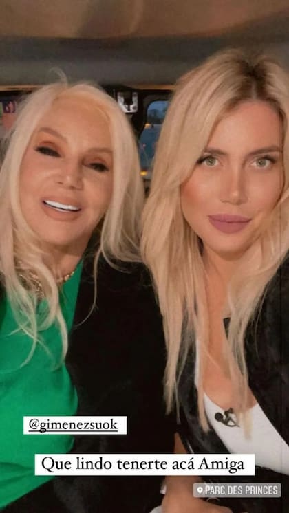 Wanda Nara recibió a Susana Giménez en París (Foto: Captura Instagram/@wanda_icardi)