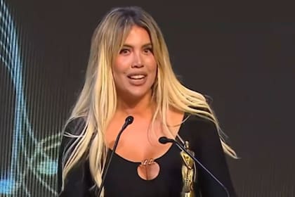 Wanda Nara recibió el Martín Fierro de la música a la canción viral por "Bad Bitch" (Foto: Captura de video)
