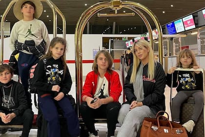 Wanda Nara regresó a la Argentina junto a sus hijos. Fuente: Instagram Wanda Nara