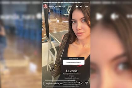 Wanda Nara respondió una pregunta de Instagram y habló de la enfermedad que padece (Captura Instagram @wanda_nara)