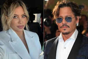 Wanda Nara se encontró con Johnny Depp en los estudios de Telefe