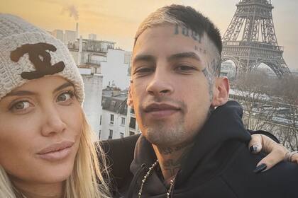 Wanda Nara y L-Gante: ahora separados, supieron tener una "luna de miel" en París (Foto: Instagram @wanda_nara)