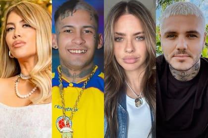 Wanda Nara y L-Gante contra la China Suárez y Mauro Icardi (Foto: Instagram)