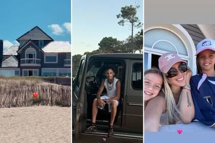 Wanda Nara y L-Gante estuvieron disfrutando de unas divertidas vacaciones en familia en Pinamar