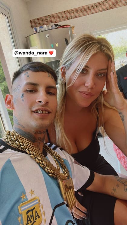 Wanda Nara y L-Gante fueron vinculados románticamente durante varias semanas