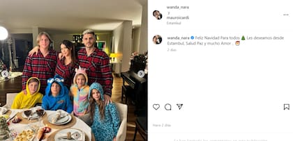 Wanda Nara y Mauro Icardi celebraron la Navidad en Estambul