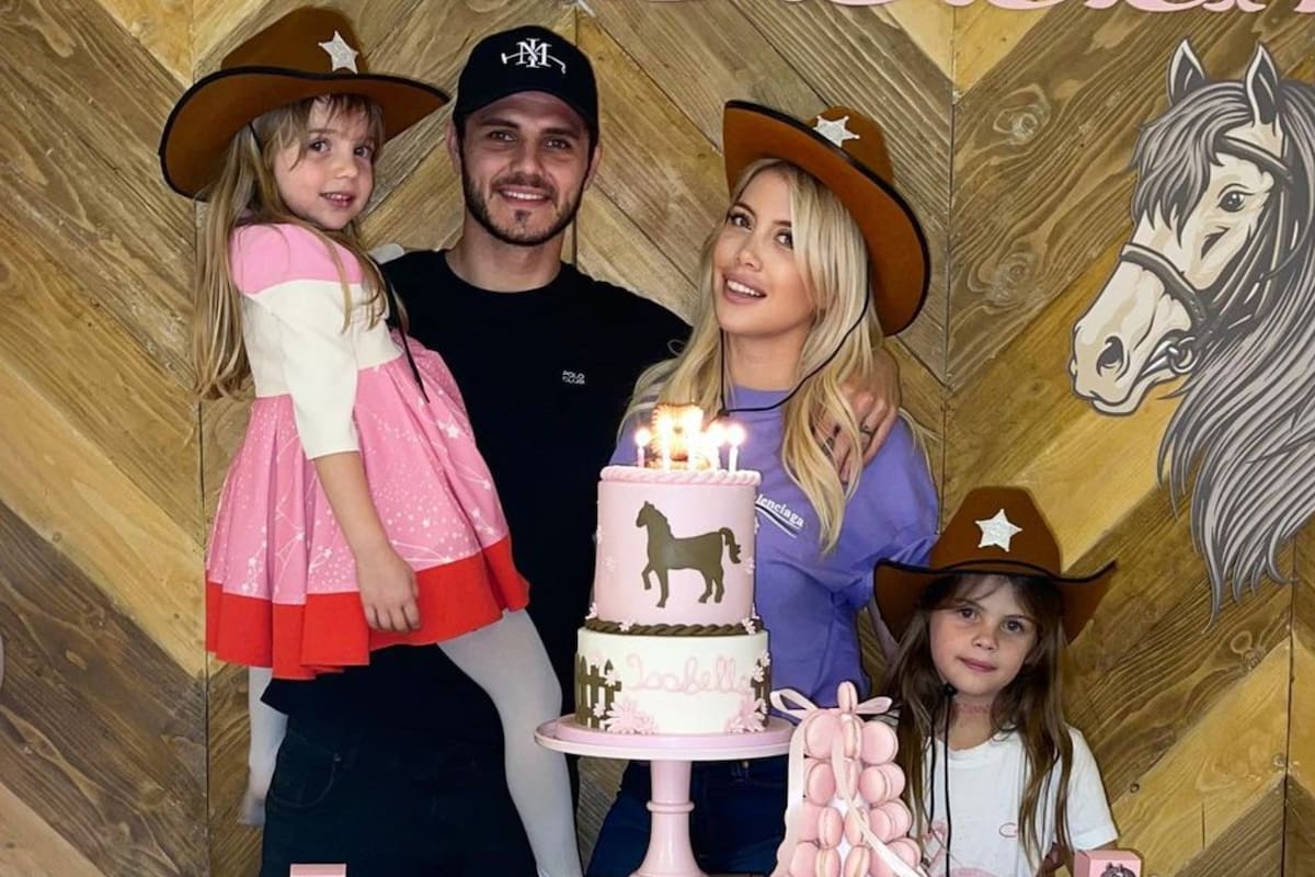 Wanda Nara y Mauro Icardi festejaron el cumpleaños de su hija menor Isabella