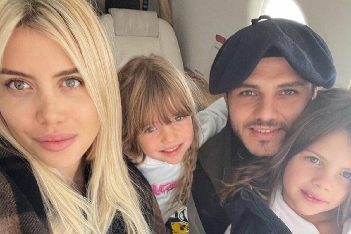 Wanda Nara y Mauro Icardi tienen dos hijas en común: Francesca e Isabella