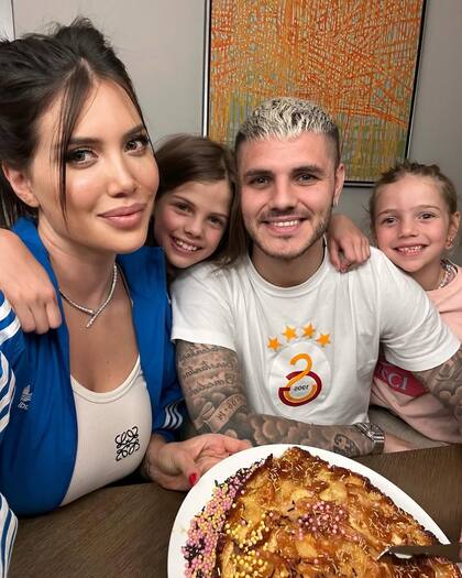 Wanda Nara y Mauro Icardi tuvieron dos hijas juntos, Francesca, de nueve años, e Isabella, de ocho (Foto: Instagram @mauroicardi)
