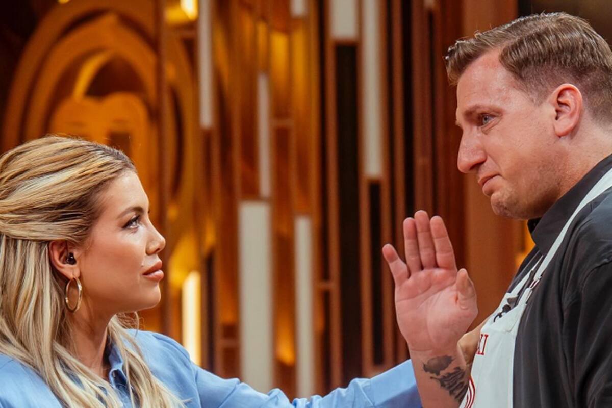 Wanda Nara y Maxi López en MasterChef Celebrity